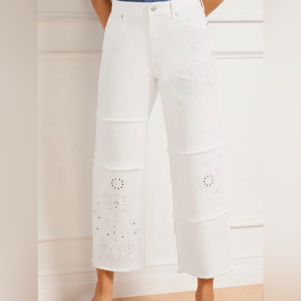 Talbots White Flare Jeans